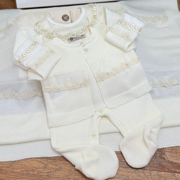 Saída Maternidade Renda Luxo Off-White
