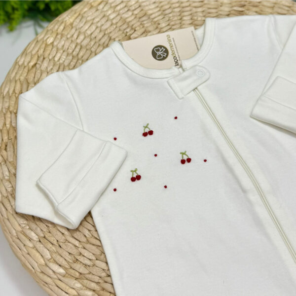 Pijama Cerejinha Off-White - Imagem 2