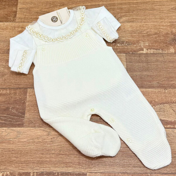Saída Maternidade Renda Luxo Off-White - Imagem 5