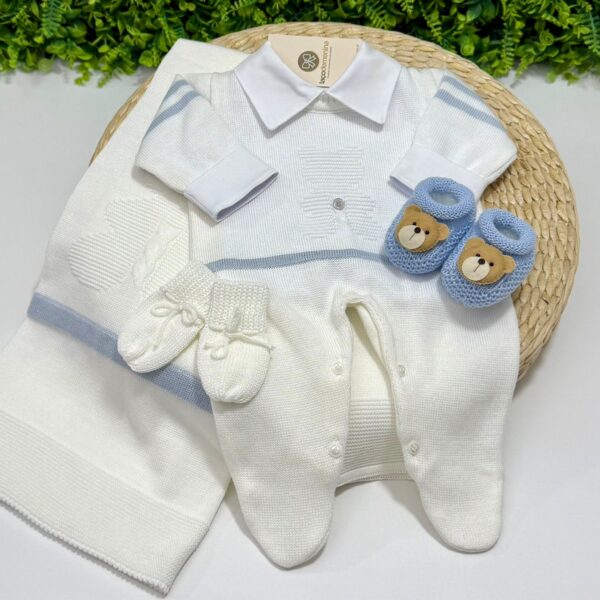 Saída Maternidade Dário Branca e Azul - De R$ 345,90 Por 269,90