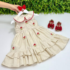 Vestido Festa Cogumelos - Encomenda