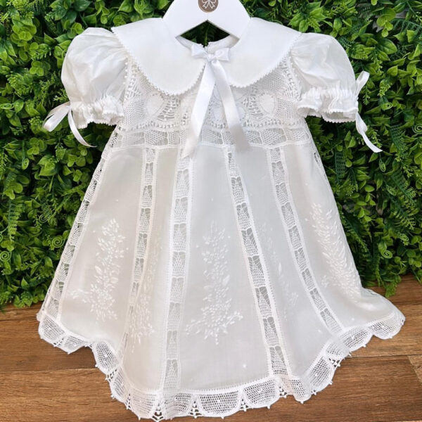 Vestido de Batizado Nesga Fina Princesa