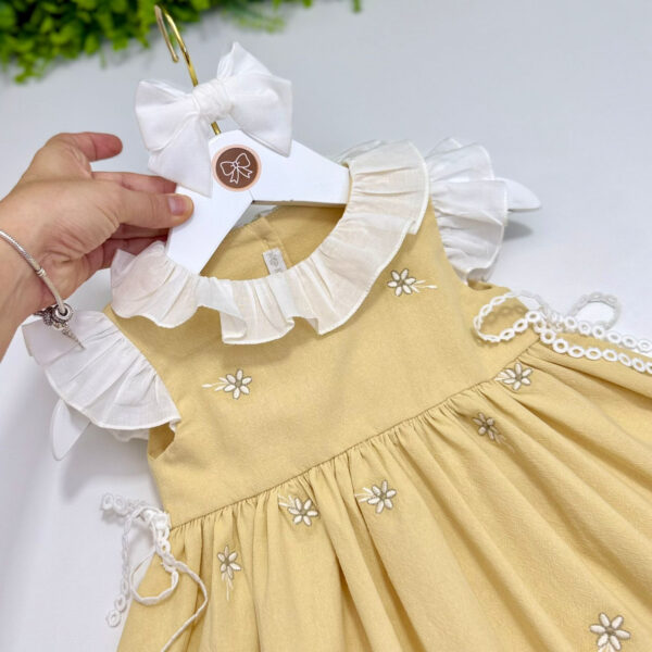 Vestido Kidstar® Micaela Amarelo