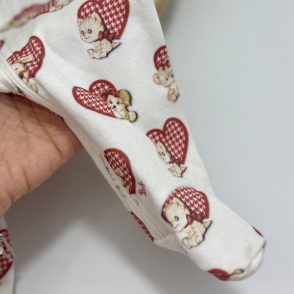 Pijama Feminino Estampa Corações - Imagem 4