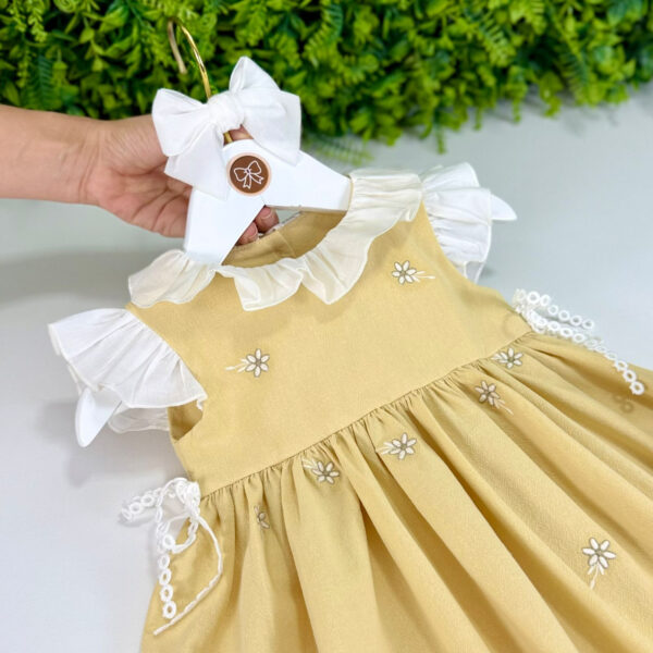 Vestido Kidstar® Micaela Amarelo - Imagem 3