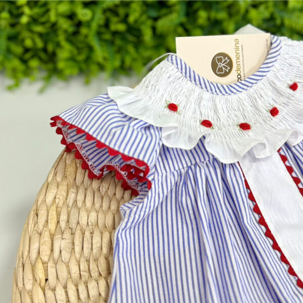 Conjunto Francis Listrado Azul - Imagem 2