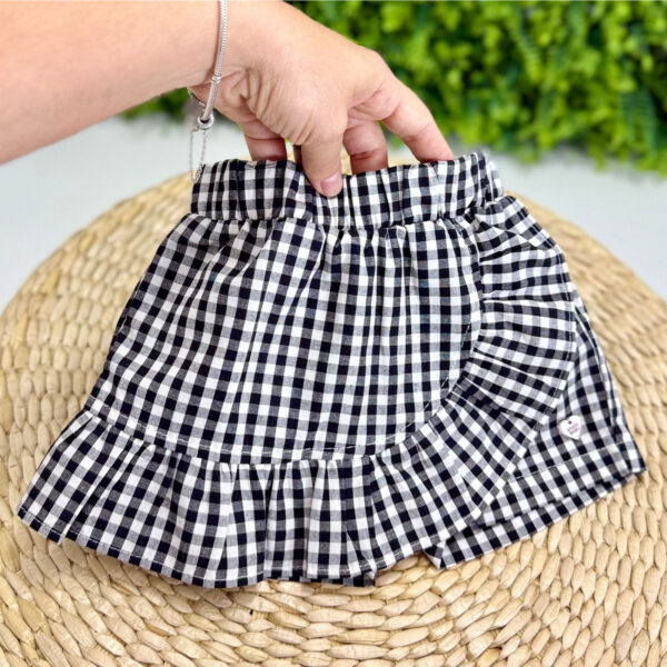 Conjunto Xadrez Bordado Cerejinha - Imagem 3