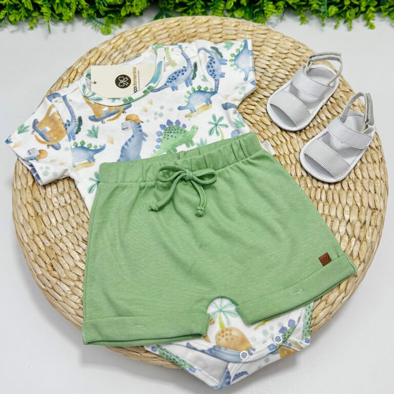 Conjunto Dinossauro Verde