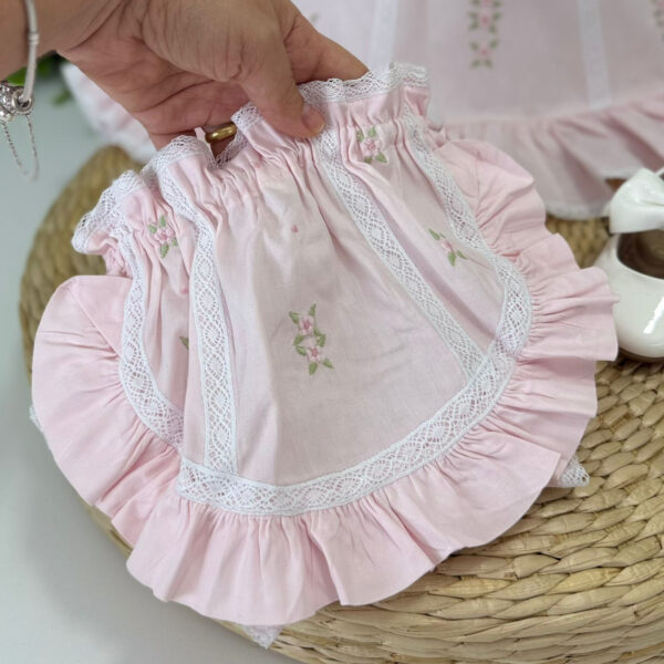 Vestido Laila Rosa Renda Paraibana - Imagem 4