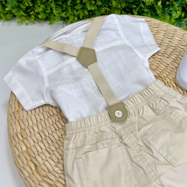 Conjunto Batizado Rafael Bege - Imagem 3