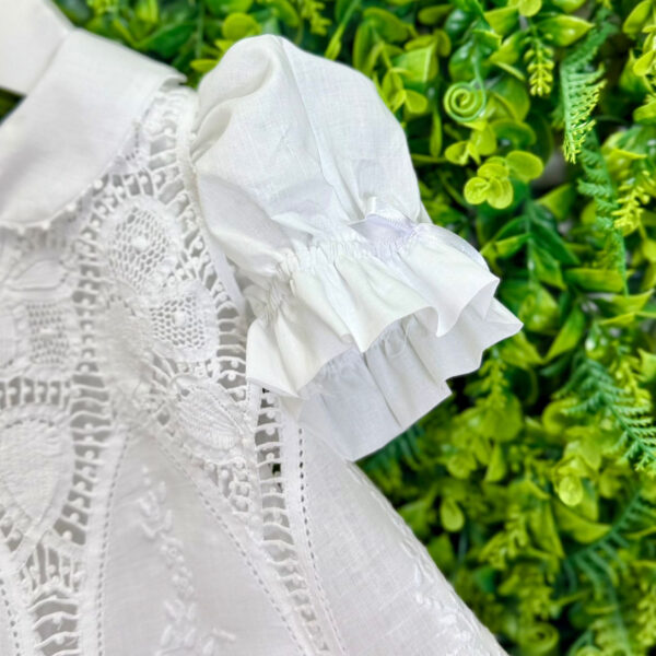 Vestido Renascença Nesga Lágrima Renda Margarida - Encomenda - Imagem 3