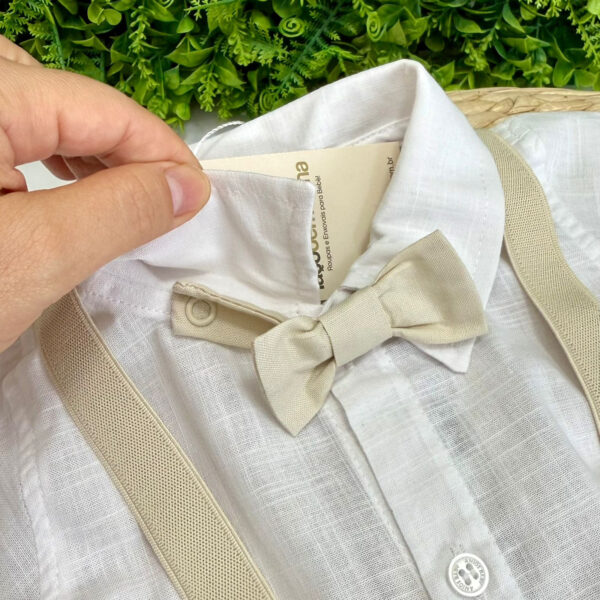 Conjunto Batizado Rafael Bege - Imagem 2