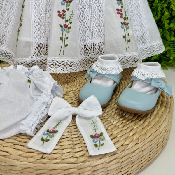 Vestido Renda Paraibana Bordado Manual Rococó - Imagem 4