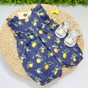 Romper Azul Marinho Limão Siciliano