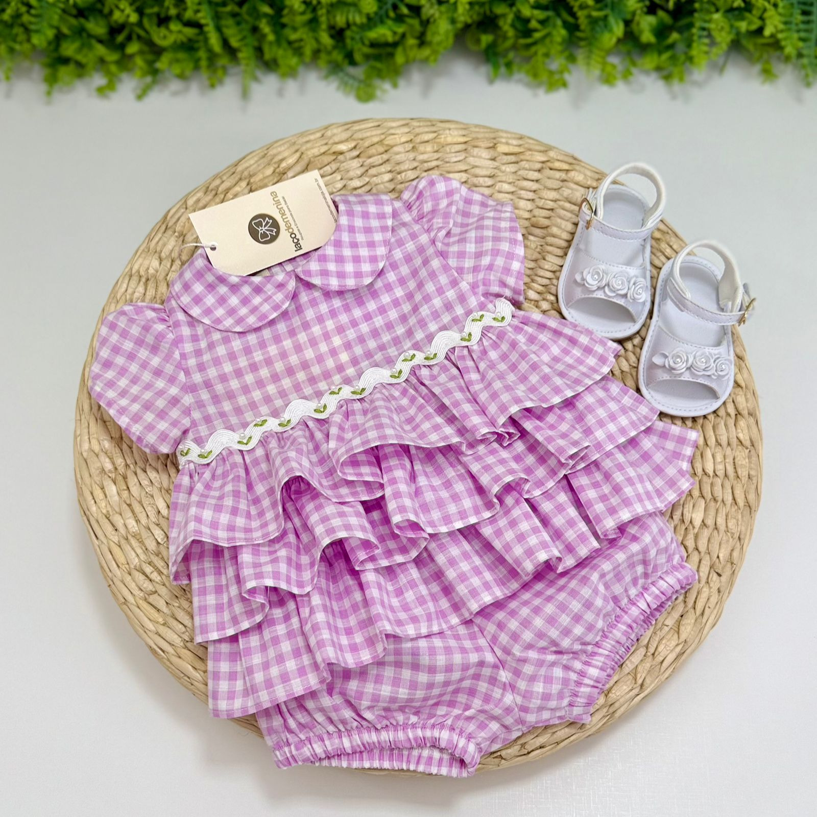 Conjunto Batinha Milena Rosa