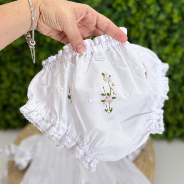 Vestido Renda Paraibana Bordado Rococó - Imagem 3