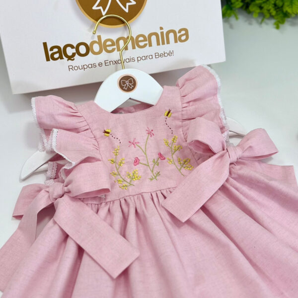 Vestido Jardim Encantado Rosa - Imagem 2