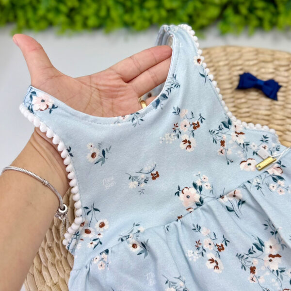Jardineira Azul Floral Mini Bear® - Imagem 2