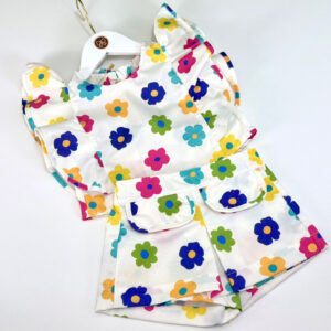 Conjunto Manuela Floral com Shortinho