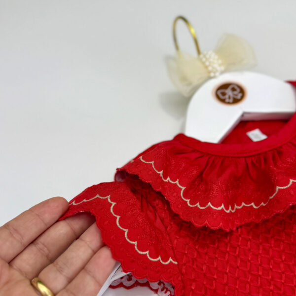 Pimpão Talita Vermelho Golinha Bordada - Imagem 3