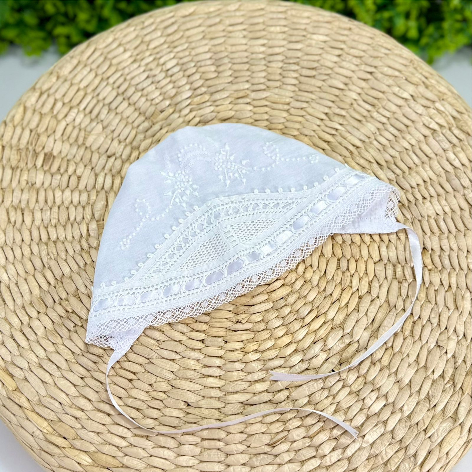 Touca Batismo Maria - Imagem 3