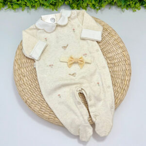 Saída Maternidade Isadora Bege sem Manta