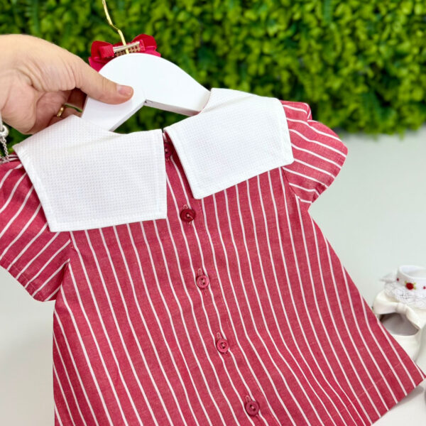 Conjunto Vermelho Listrado - Imagem 3