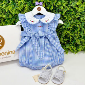 Pimpão Xadrez Bordado Manual Rococó