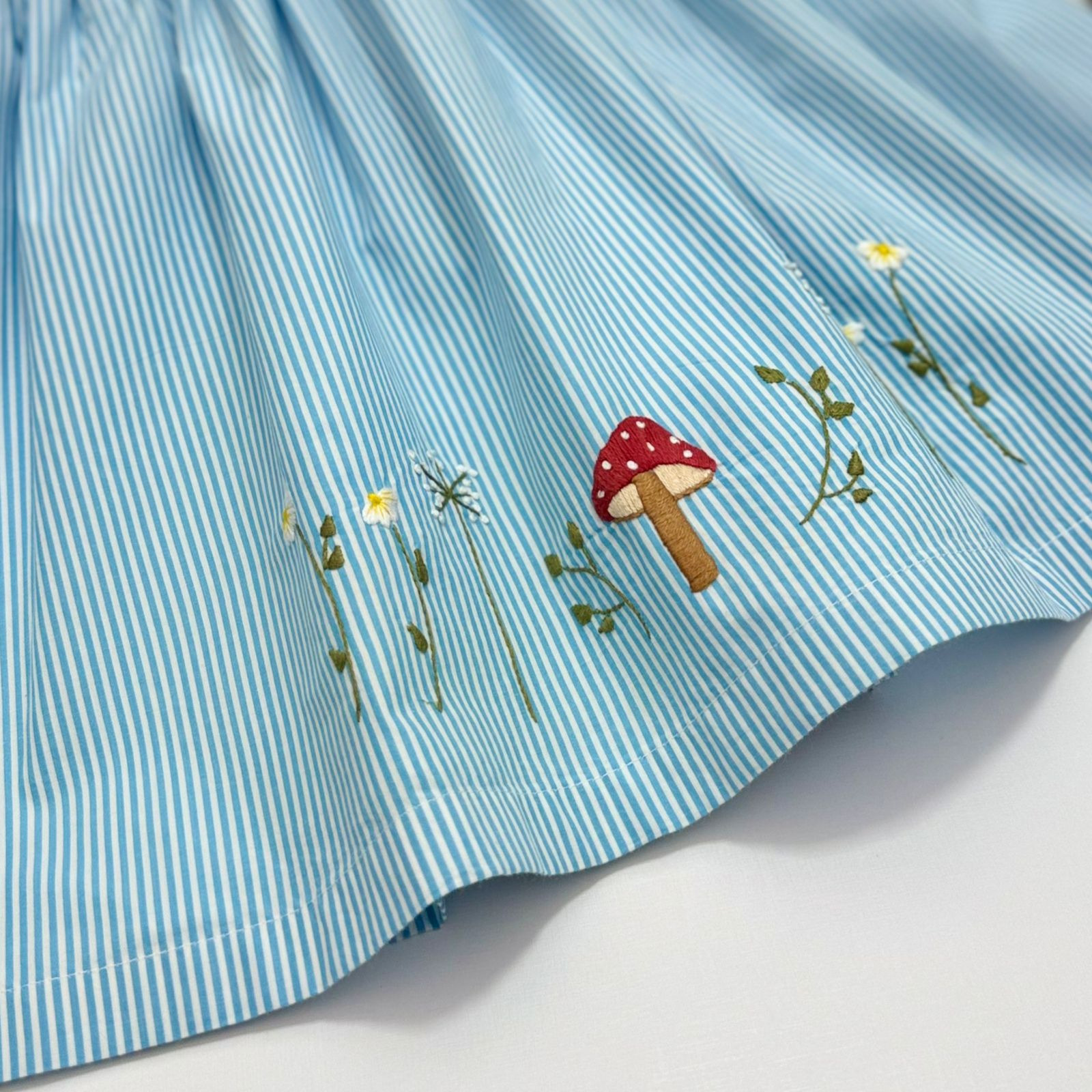 Vestido Giulia Listrado Azul - Imagem 3