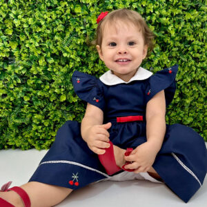 Vestido Cecília Azul Marinho