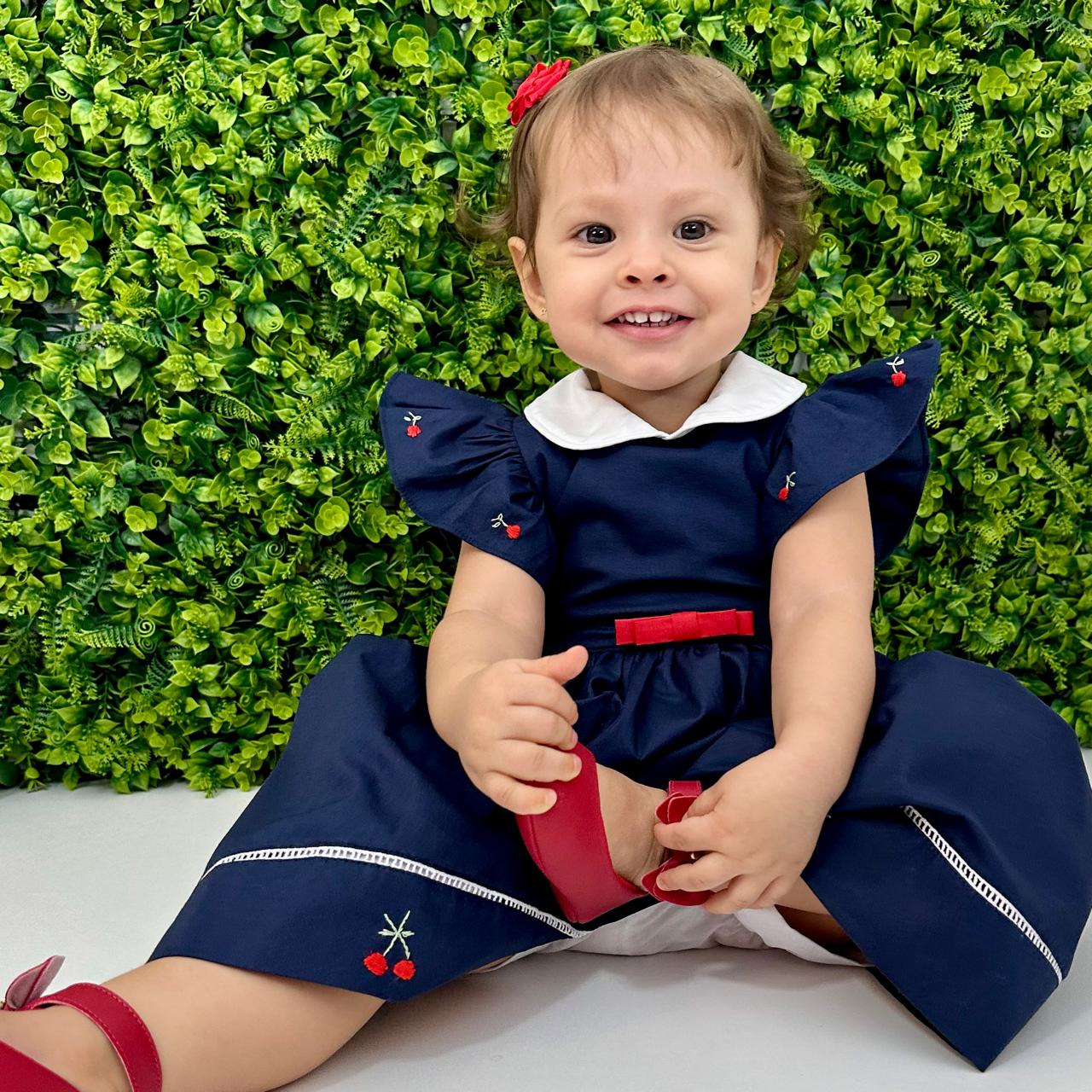 Vestido Cecília Azul Marinho