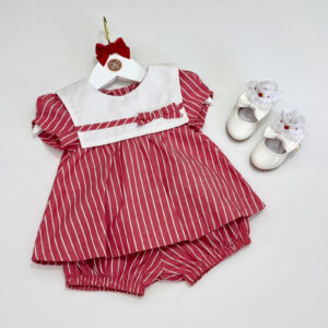 Conjunto Vermelho Listrado