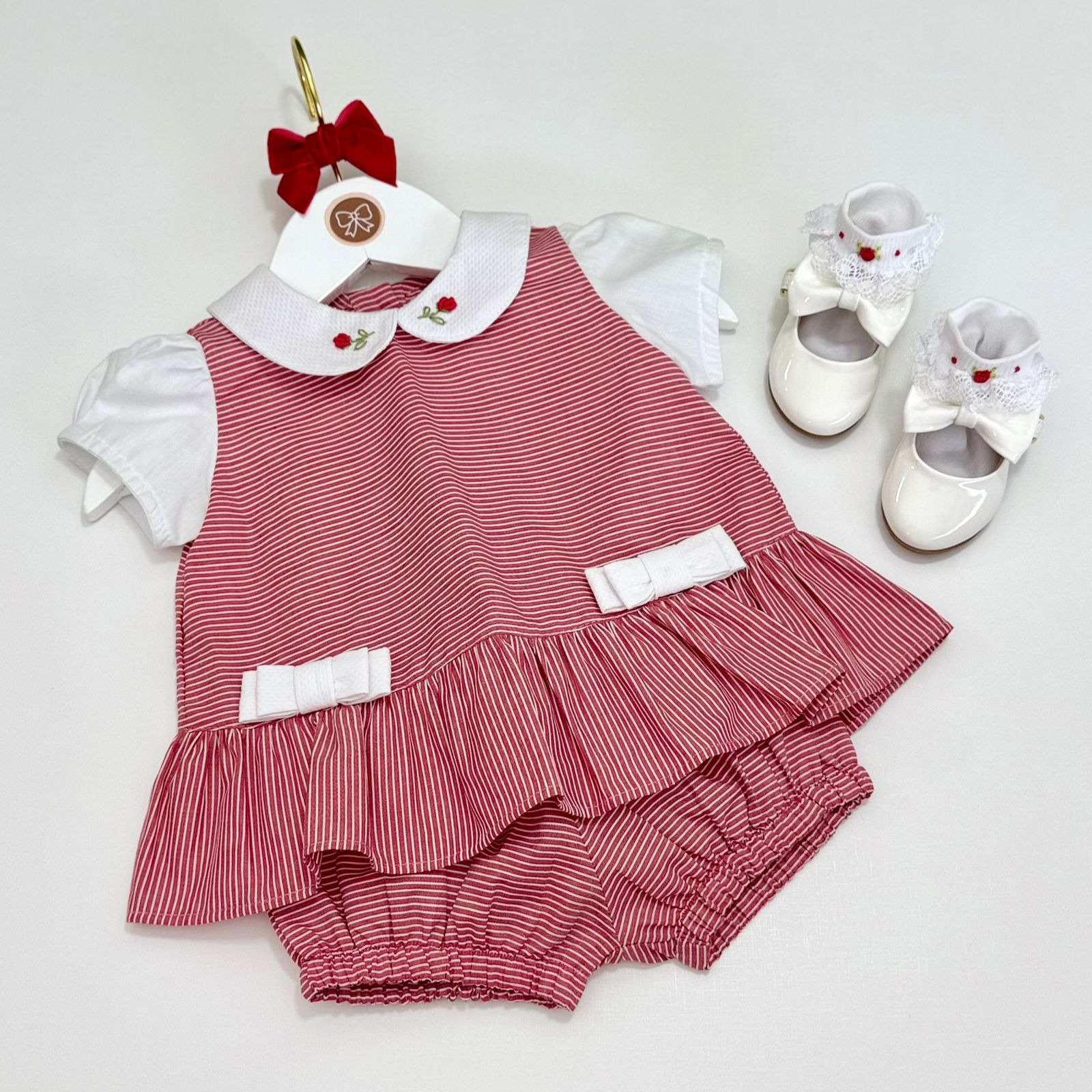 Conjunto Dalila Vermelho Listrado