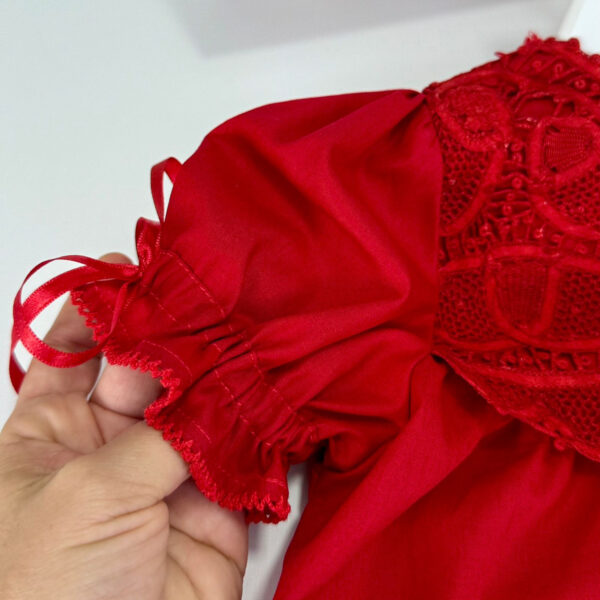 Vestido Três Ordens Vermelho - Imagem 3