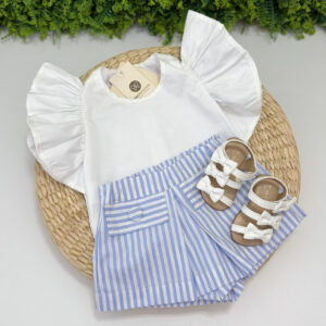 Conjunto Paola Azul Listrado