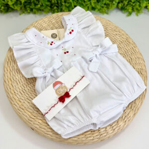 Pimpão Branco Bordado Manual Cerejinha