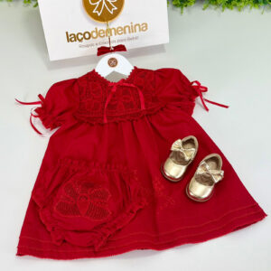 Vestido Três Ordens Vermelho