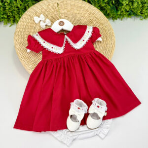 Vestido Natalie Vermelho Golinha Dupla