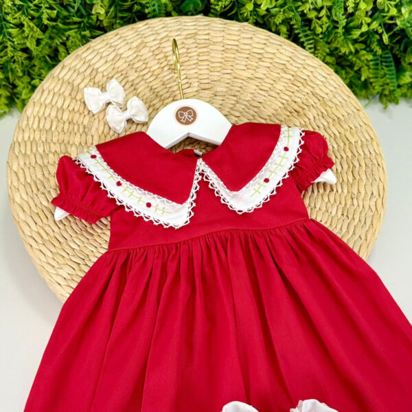 Vestido Natalie Vermelho Golinha Dupla - Imagem 2
