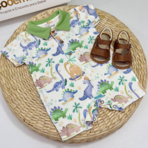 Macacão Curto Dinossauros