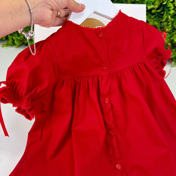 Vestido Três Ordens Vermelho - Imagem 4