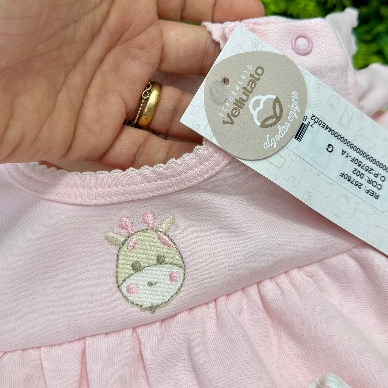Conjunto Batinha Rosa Girafinha - Imagem 2