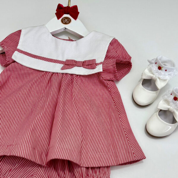 Conjunto Dandara Vermelho Listrado - Imagem 2