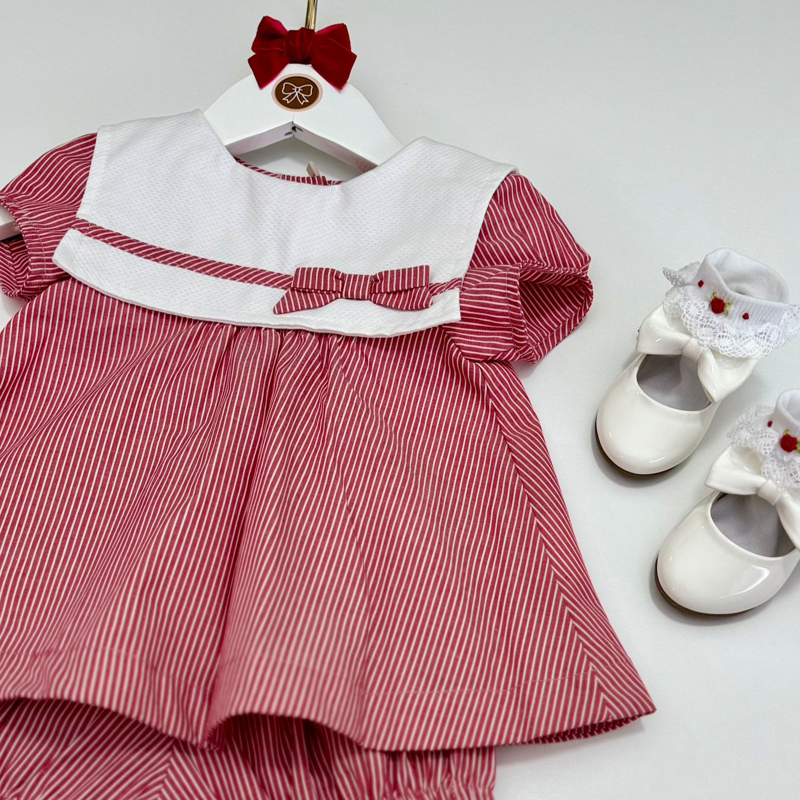Conjunto Dandara Vermelho Listrado - Imagem 2