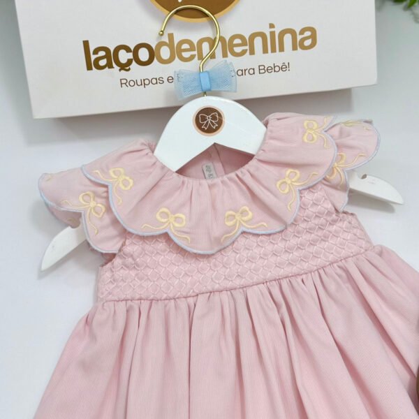 Vestido Laís Rosa Golinha Bordada — imagem 2