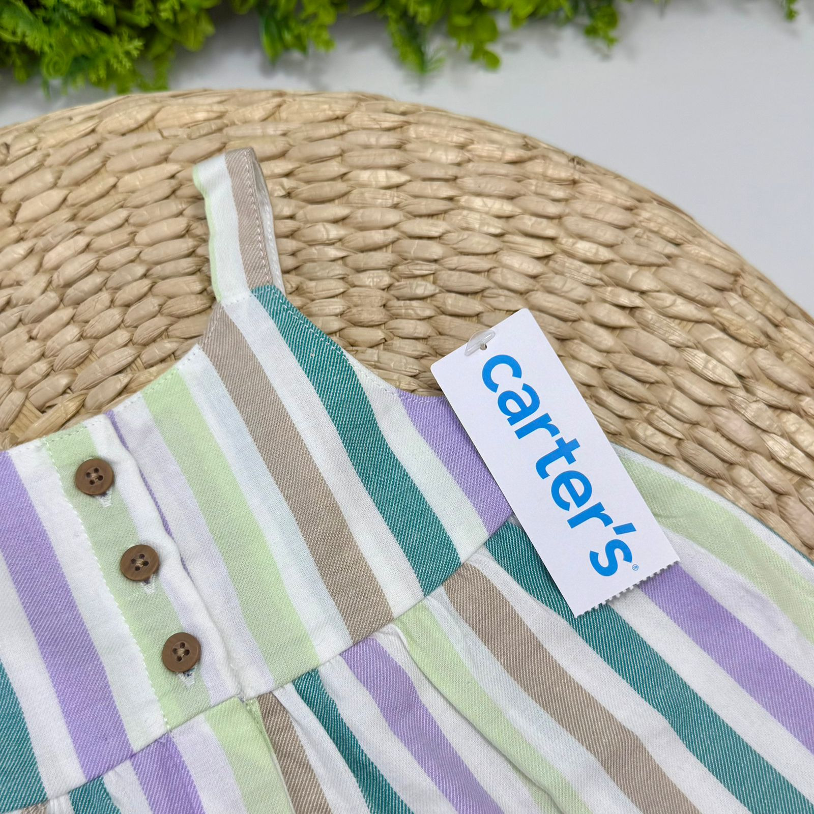 Vestido Listrado Carters® - Imagem 2