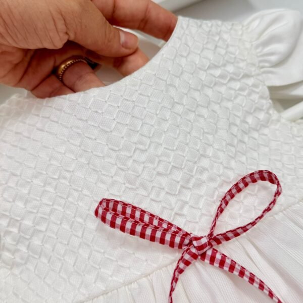 Vestido Kidstar® Cerejinha Off-White — imagem 4
