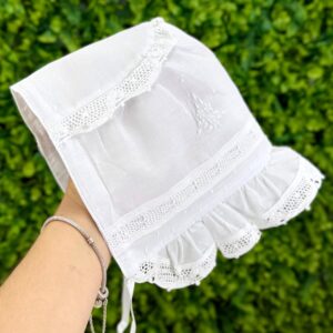 Touca Batismo Angel Renda Renascença