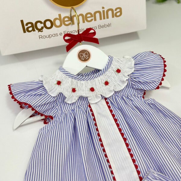 Vestido Francis Listrado Azul — imagem 4