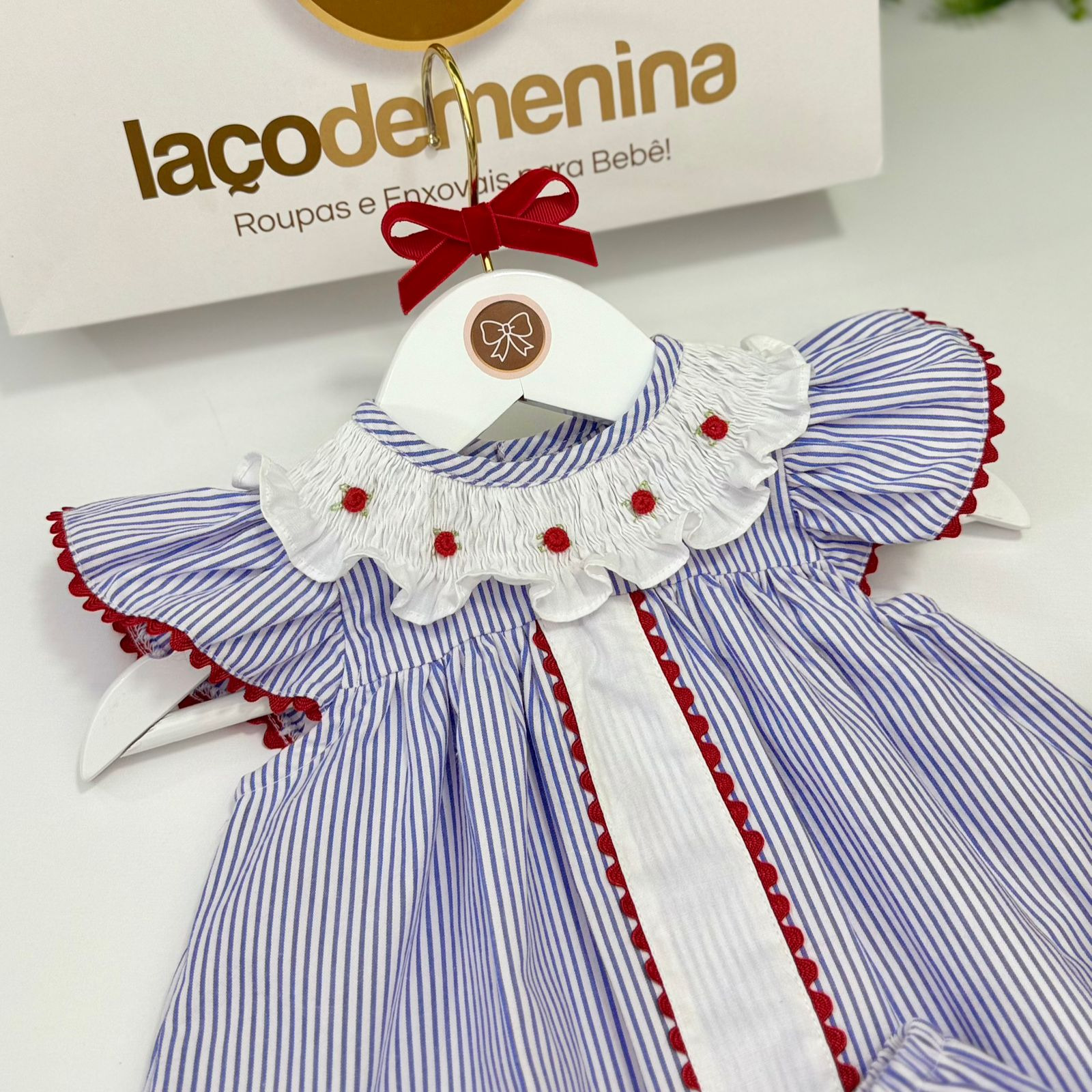 Vestido Francis Listrado Azul - Imagem 4